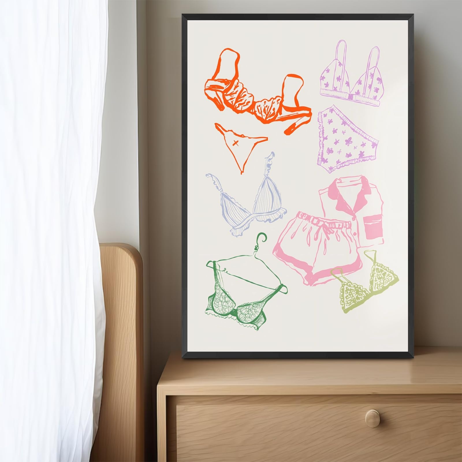 Ocean Inspired Aesthetic Print Coquette Wall Art Fun and Cute Decor