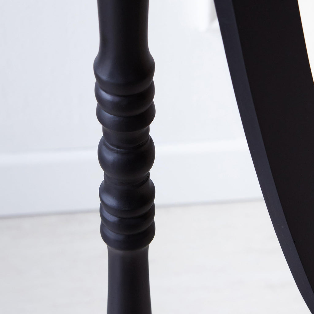 Wooden Antique Floor Free Standing Mirror/Traditional Style 60" Oval