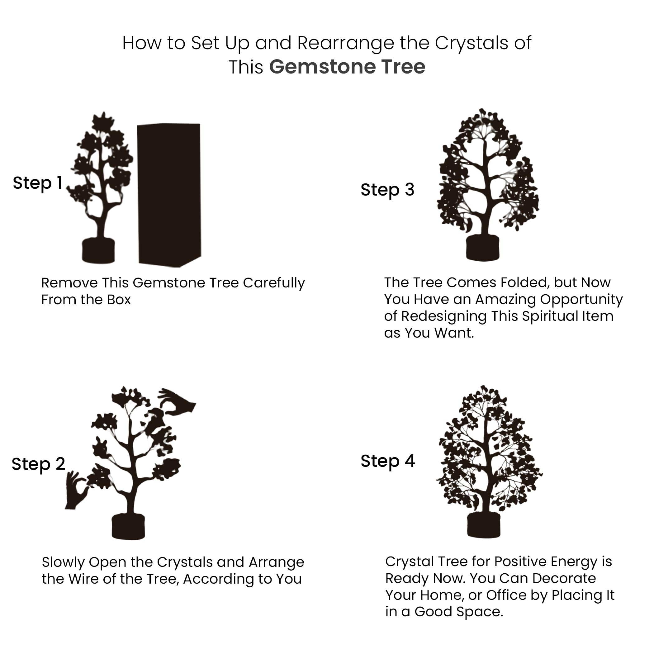 Rose Quartz Crystals Good Luck Money Tree