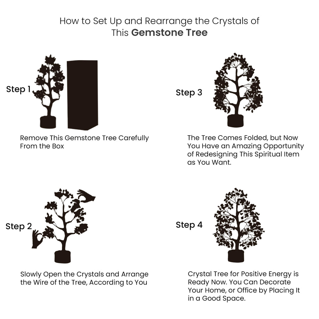 Rose Quartz Crystals Good Luck Money Tree