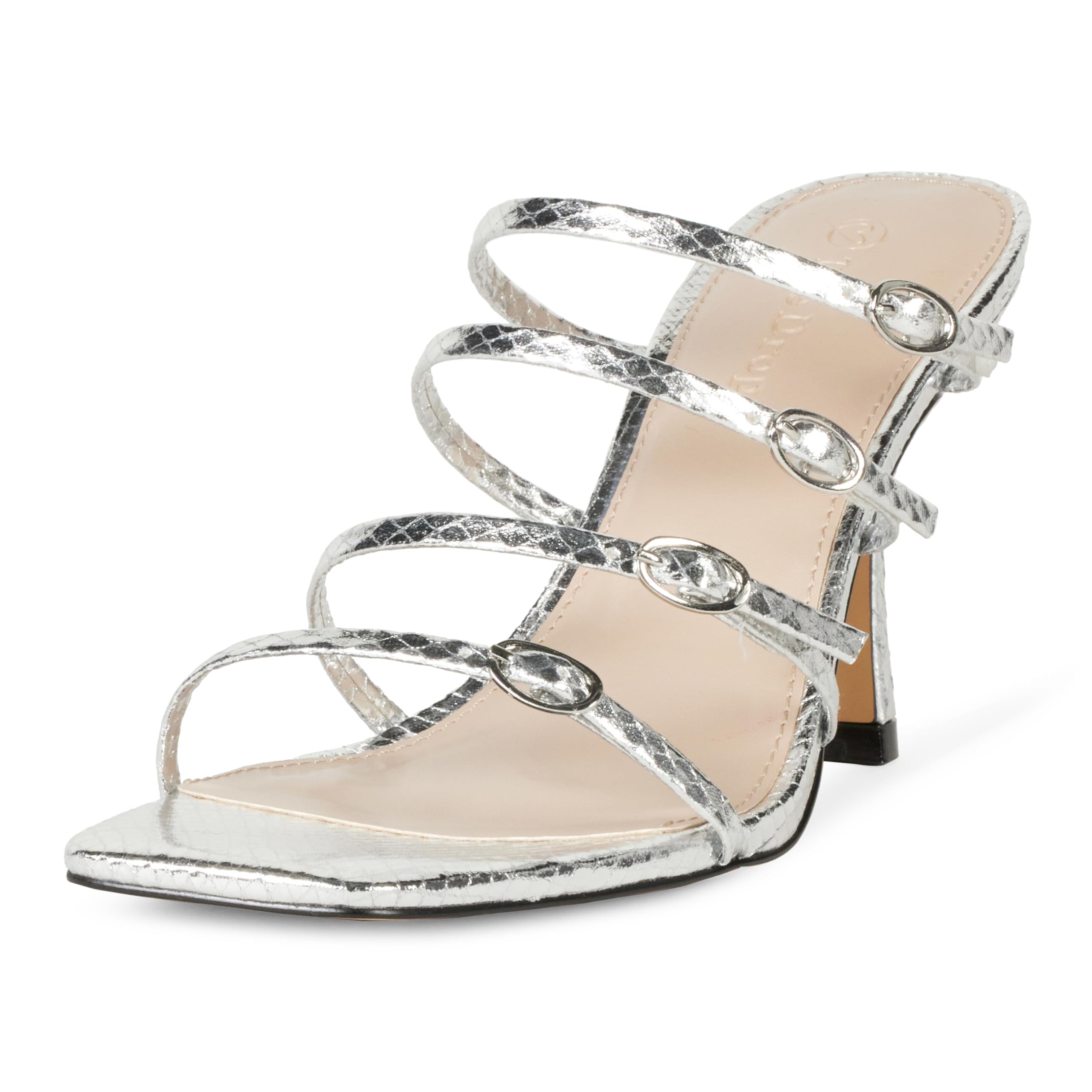 The Drop Women's Naomi Strappy Buckle Heeled Sandal
