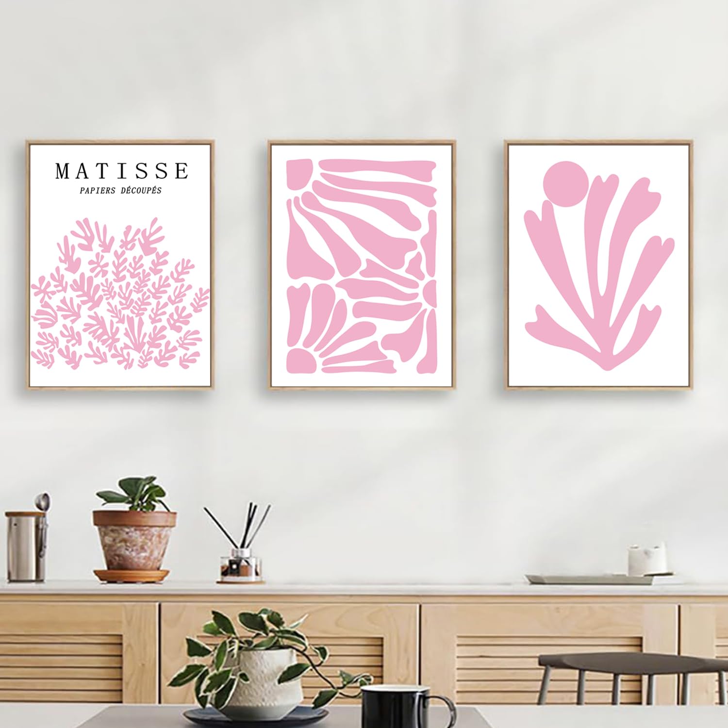 Trendy Blue Wall Art Set of 3, Preppy Navy Blue Wall Decor, Coquette Disco Lucky Me 8 Ball Poster Canvas Prints Aesthetic Pictures Room Dorm