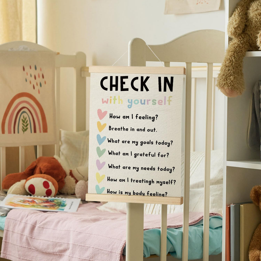 Coquette Teacher Wall Decor - Preppy Teacher Wall Art with Wooden Poster Hanger, for Office & Classroom, 12x16 Inch