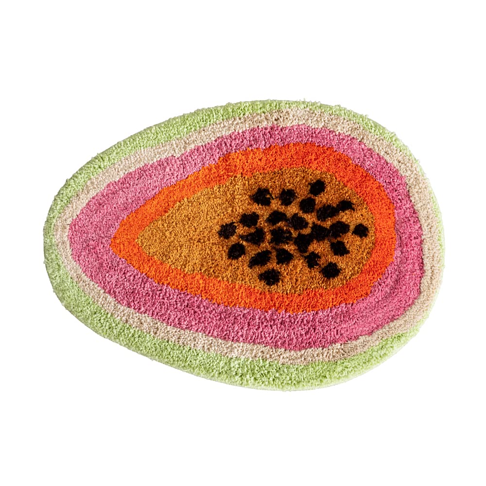 Shaped Rug Fruits Animals Bath Mat Area Rug Non-Slip Bathroom Door Mat for Bedroom Bathroom Kitchen Cartoon Area Rug for Bathroom Soft Bathmat Home Decor