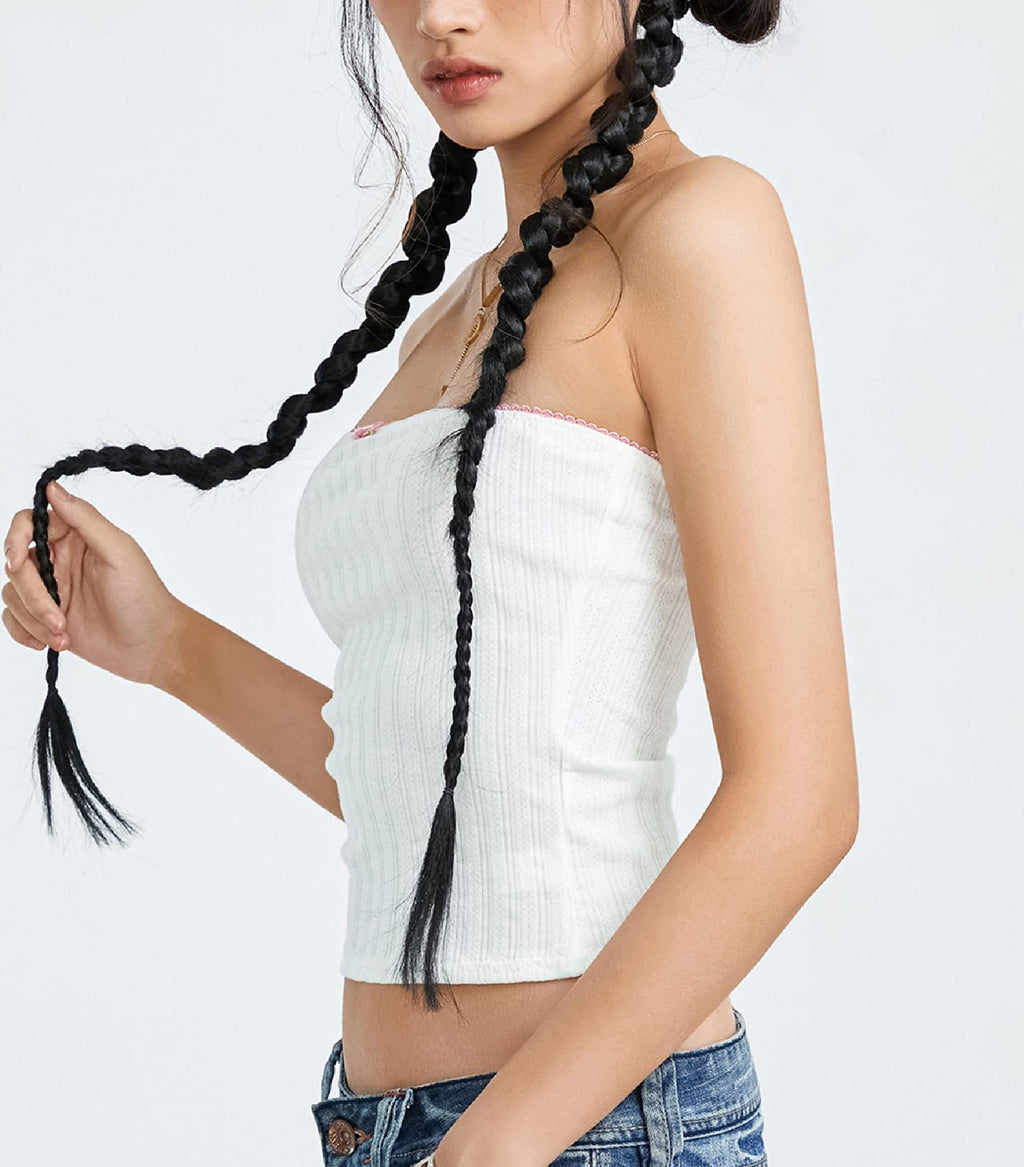 Women Y2k Lace Frill Camisole Sexy Spaghetti Strap Low Cut Tank Crop Top Aesthetic Fairycore Cami Shirt Streetwear