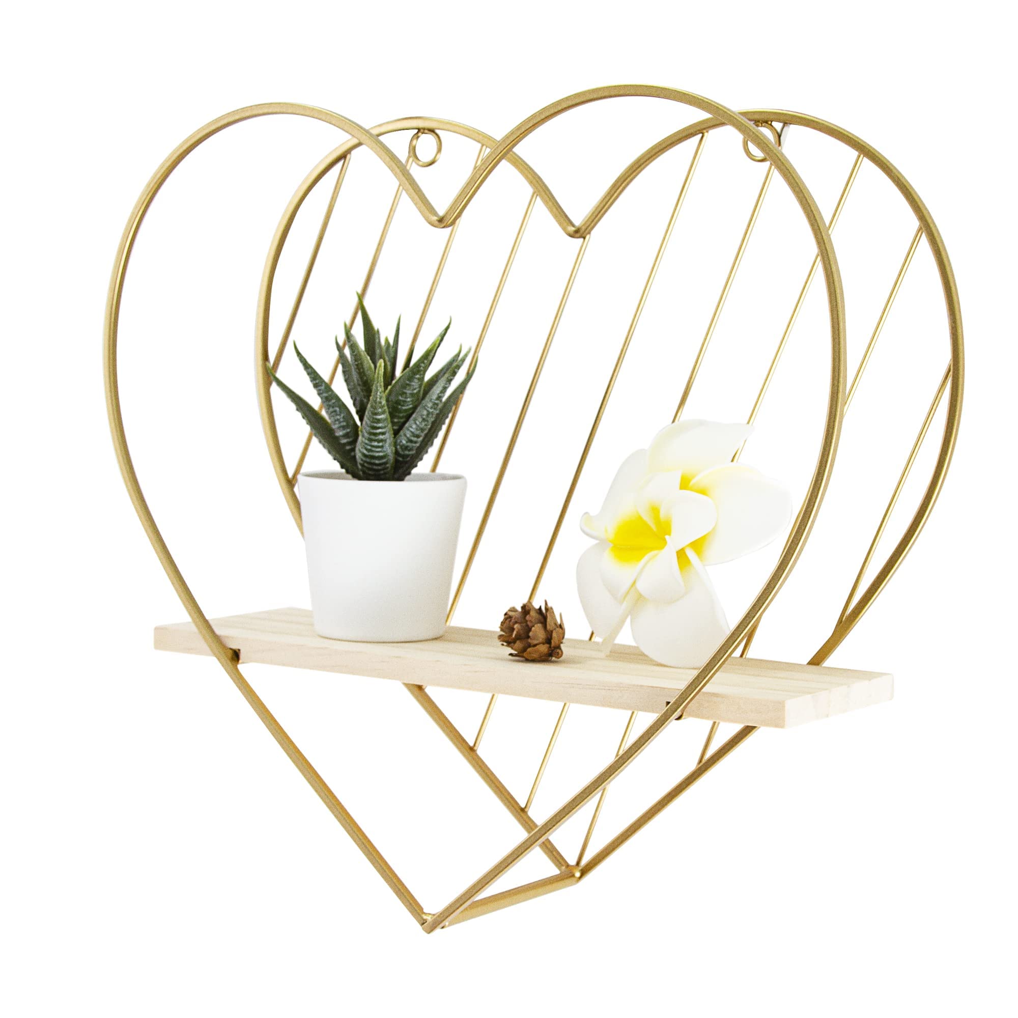 Heart-Shaped Floating Shelf â€?Funky Wall Organizer for Trinkets, Aesthetic Room Decor