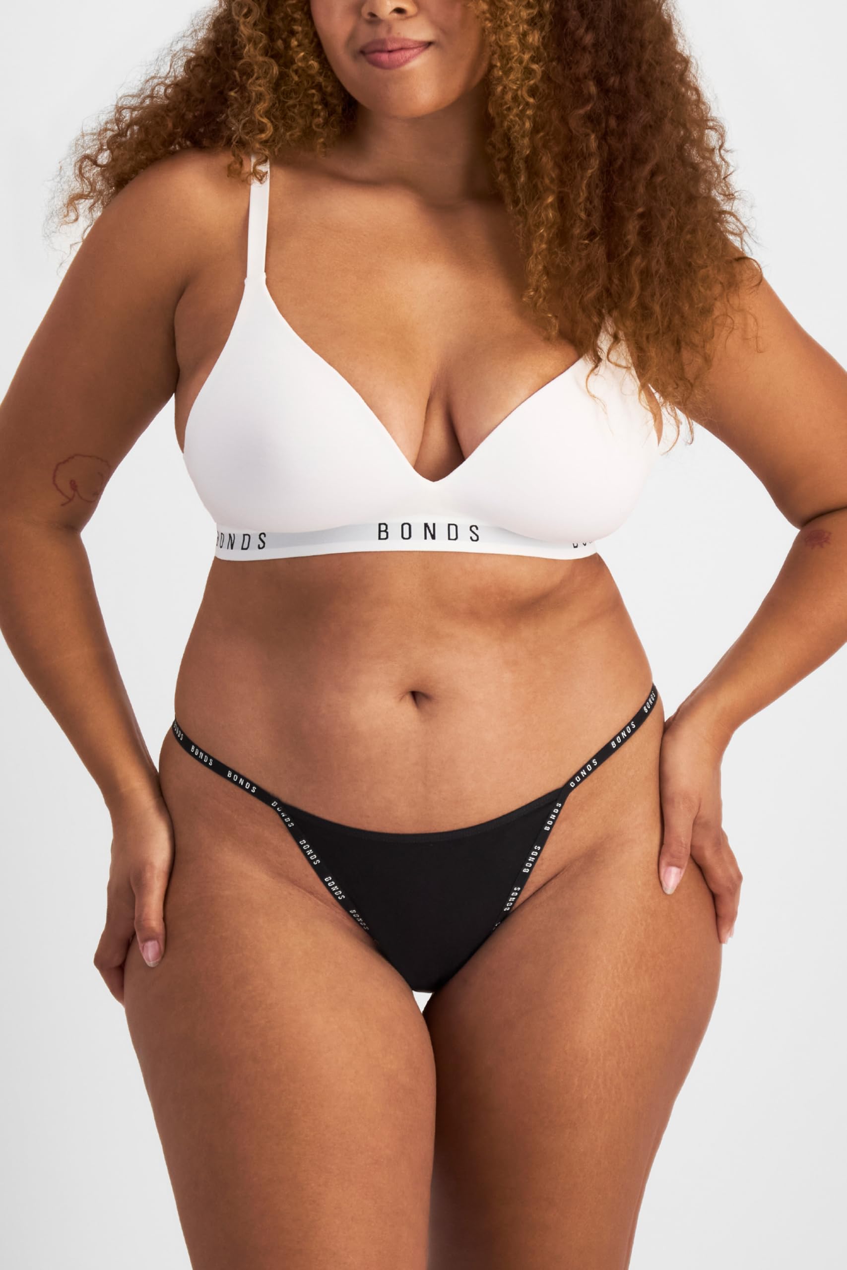 String Thong Underwear in Cotton-Rich Blend for Women, 3-Pack