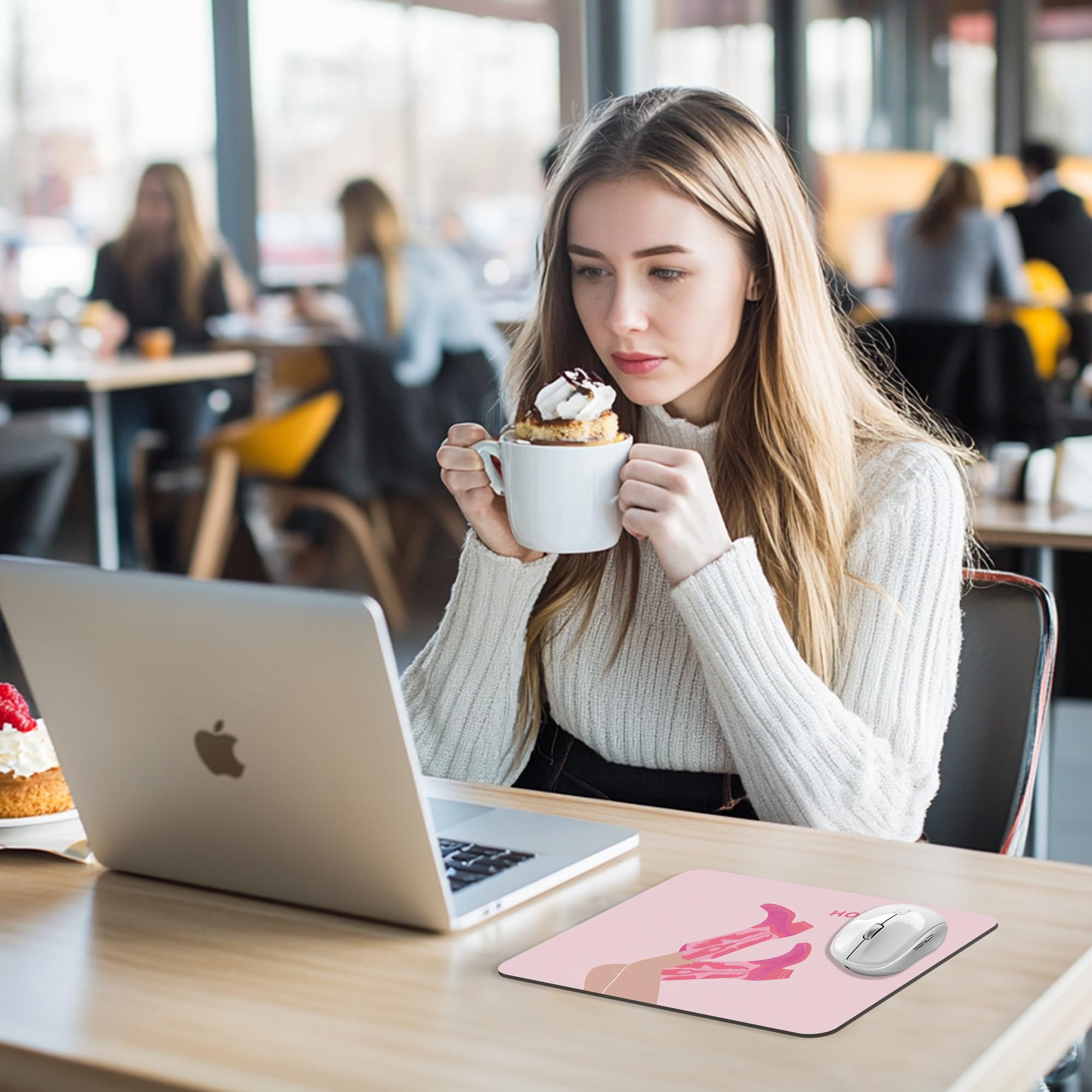 Coquette Mouse Pad, 9.5x8 Inches