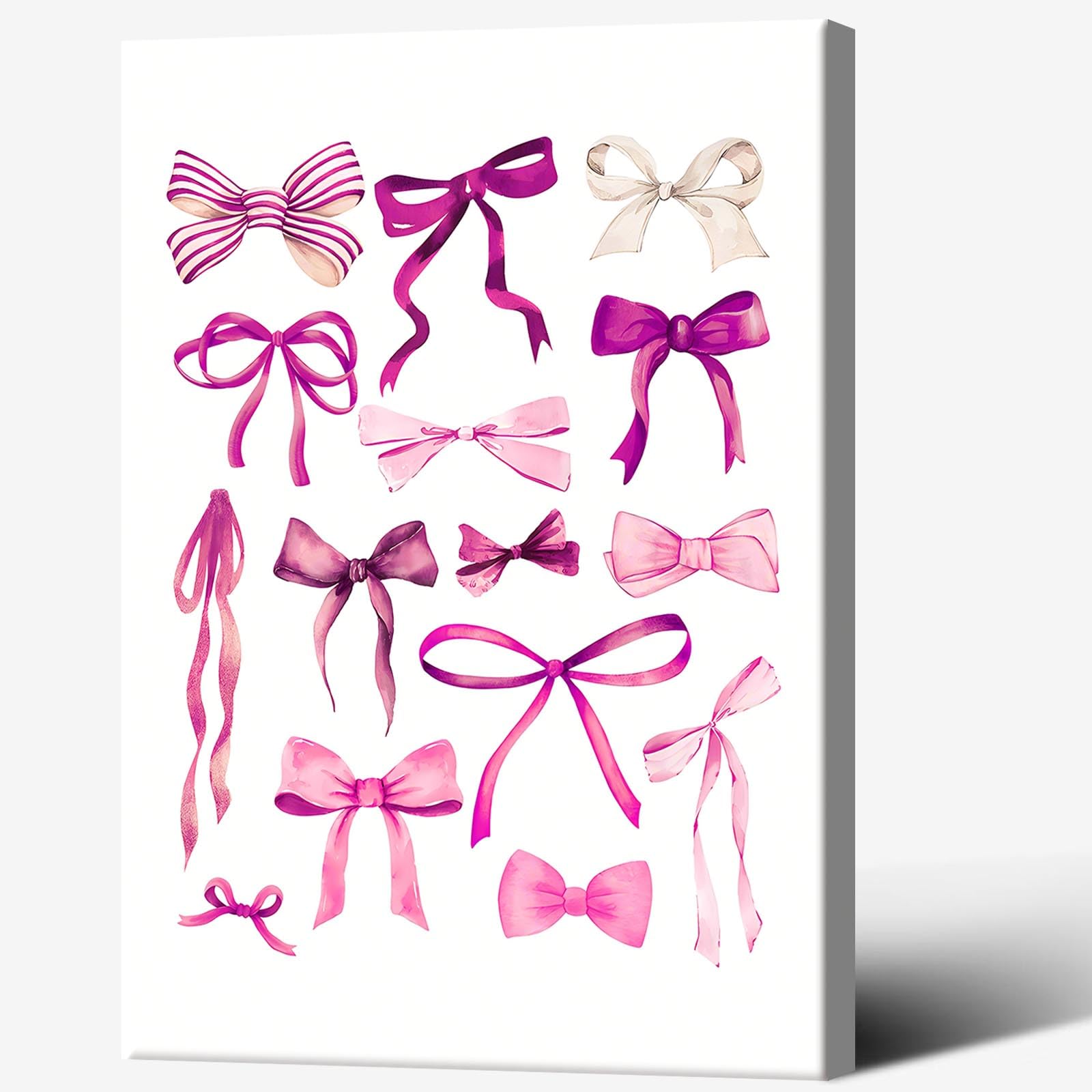 Canva Wall Art Coquette Watercolor - Aesthetic Home Bedroom Dorm Wall Decor 12x16in Unframed