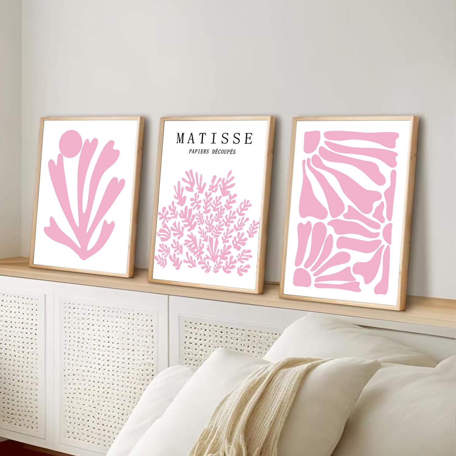 Trendy Blue Wall Art Set of 3, Preppy Navy Blue Wall Decor, Coquette Disco Lucky Me 8 Ball Poster Canvas Prints Aesthetic Pictures Room Dorm