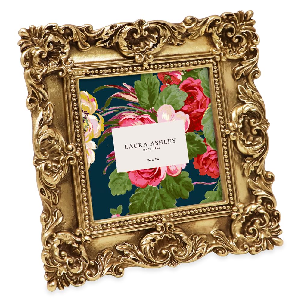 Resin Picture Frame â€?Handcrafted Floral Design with Easel for Tabletop and Wall Display