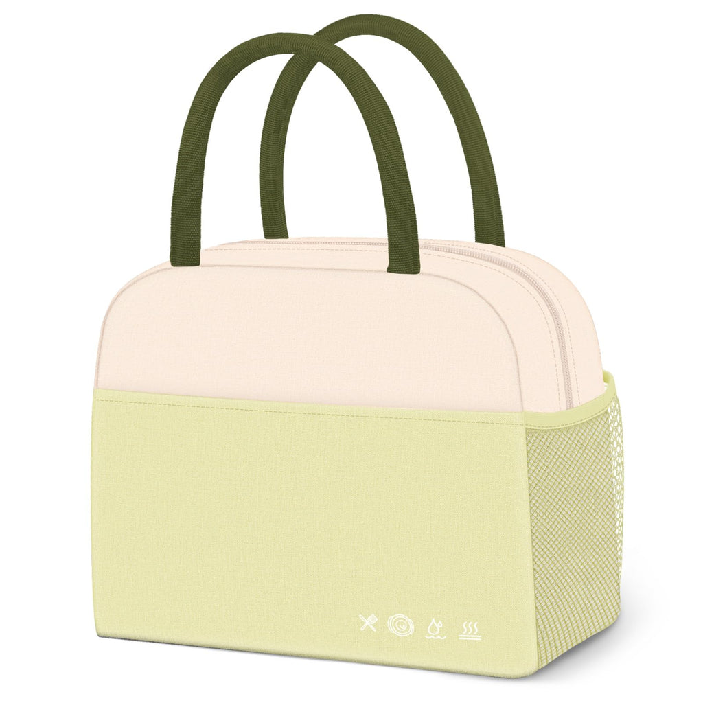 Reusable Insulated Lunch Tote Bag,Leakproof Food Handbags Case High Capacity