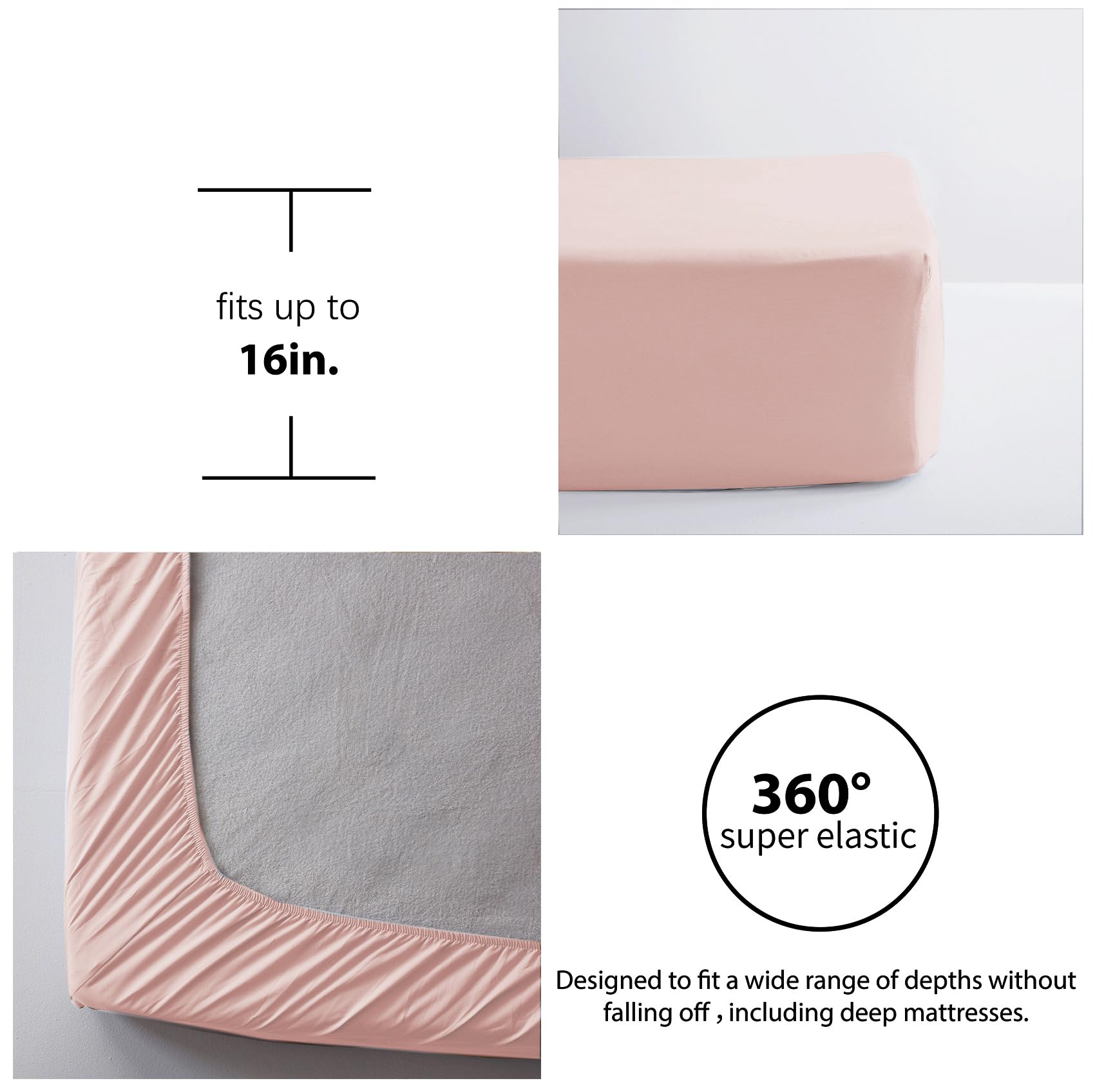 Comforter Set 7 Piece, Bed in a Bag with Sheets, All Season Ruffle Shabby Chic Bedding Sets with 1 Comforter, 2 Pillow Shams, 2 Pillowcases, 1 Flat Sheet, 1 Fitted Sheet