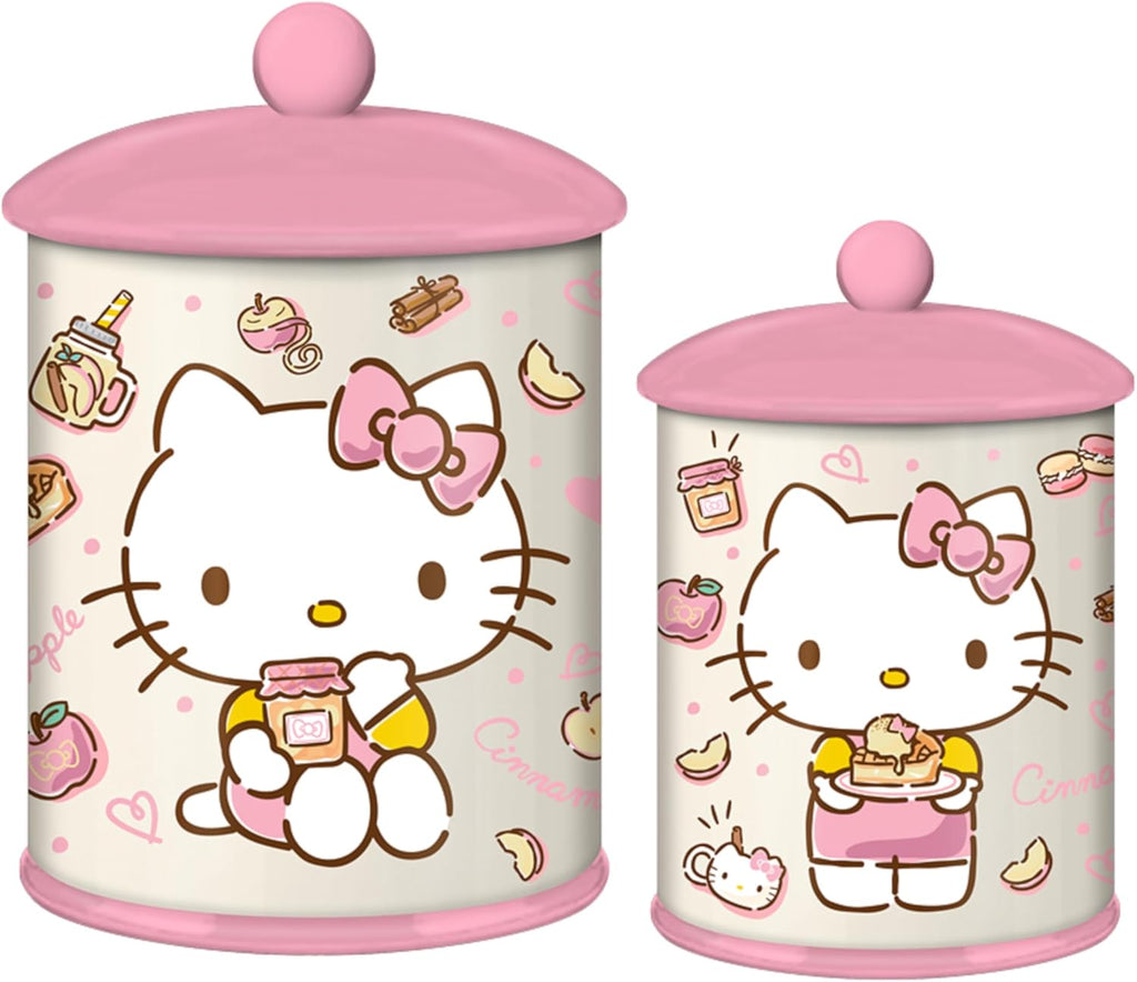 Hello Kitty Pink Apples and Cinnamon 8â€?Ceramic Canister