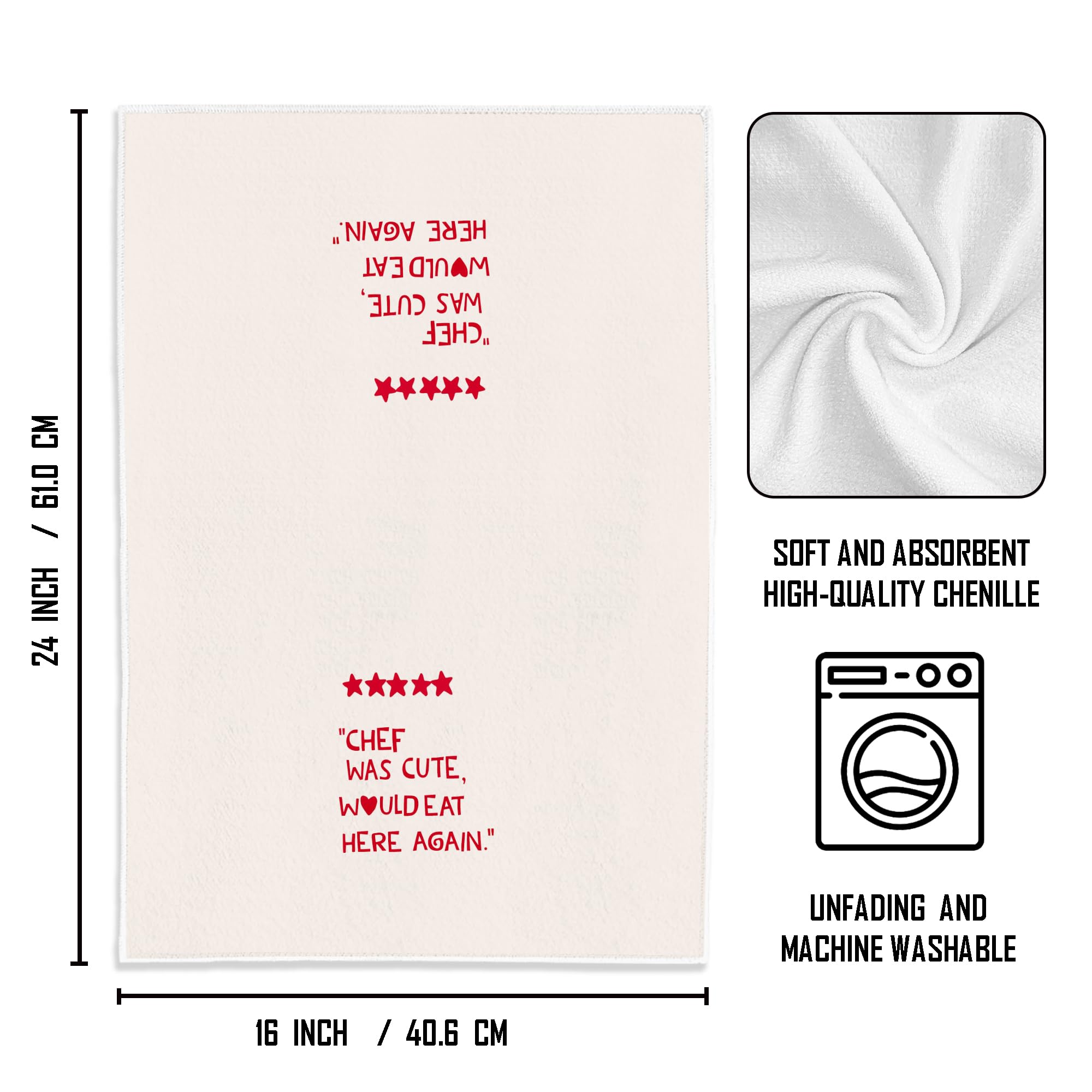 Decorative Cute Kitchen Towels, 16×24 Inches