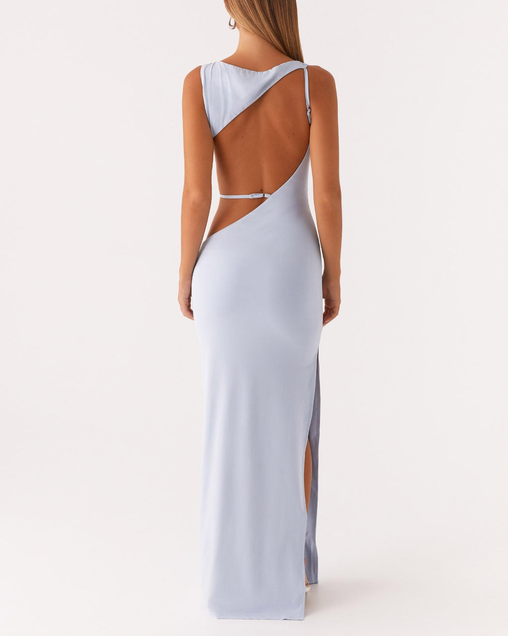 Sexy Cut Out Maxi Dress for Women Spaghetti Strap Backless Bodycon Dress Y2k Hollow Sleeveless Long Dress