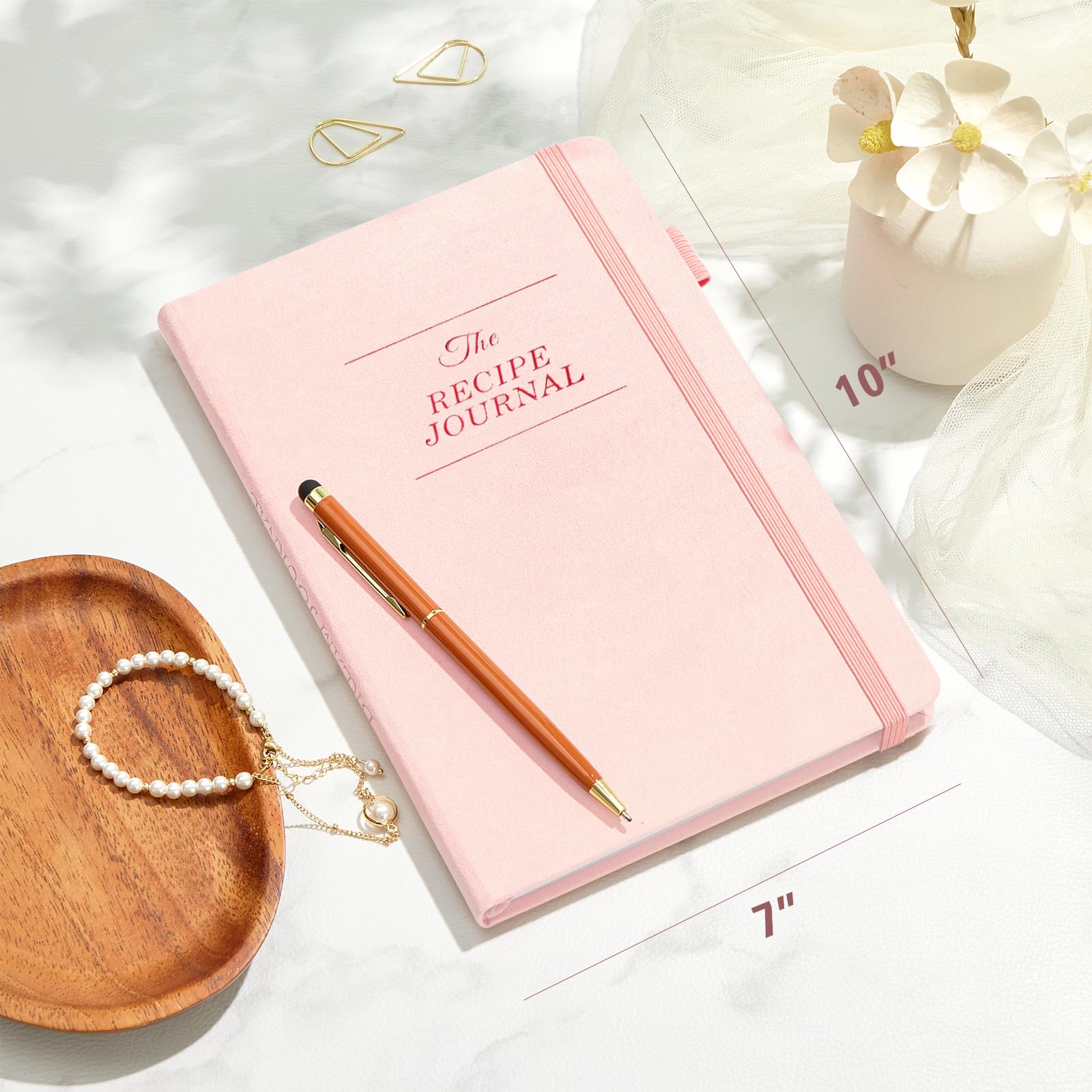 Recipe Book to Write in Your Own Recipes, Personal Cook Books to Write in and Hardcover Recipe Notebook with 2 colorful stickers for Family Recipes(A5)