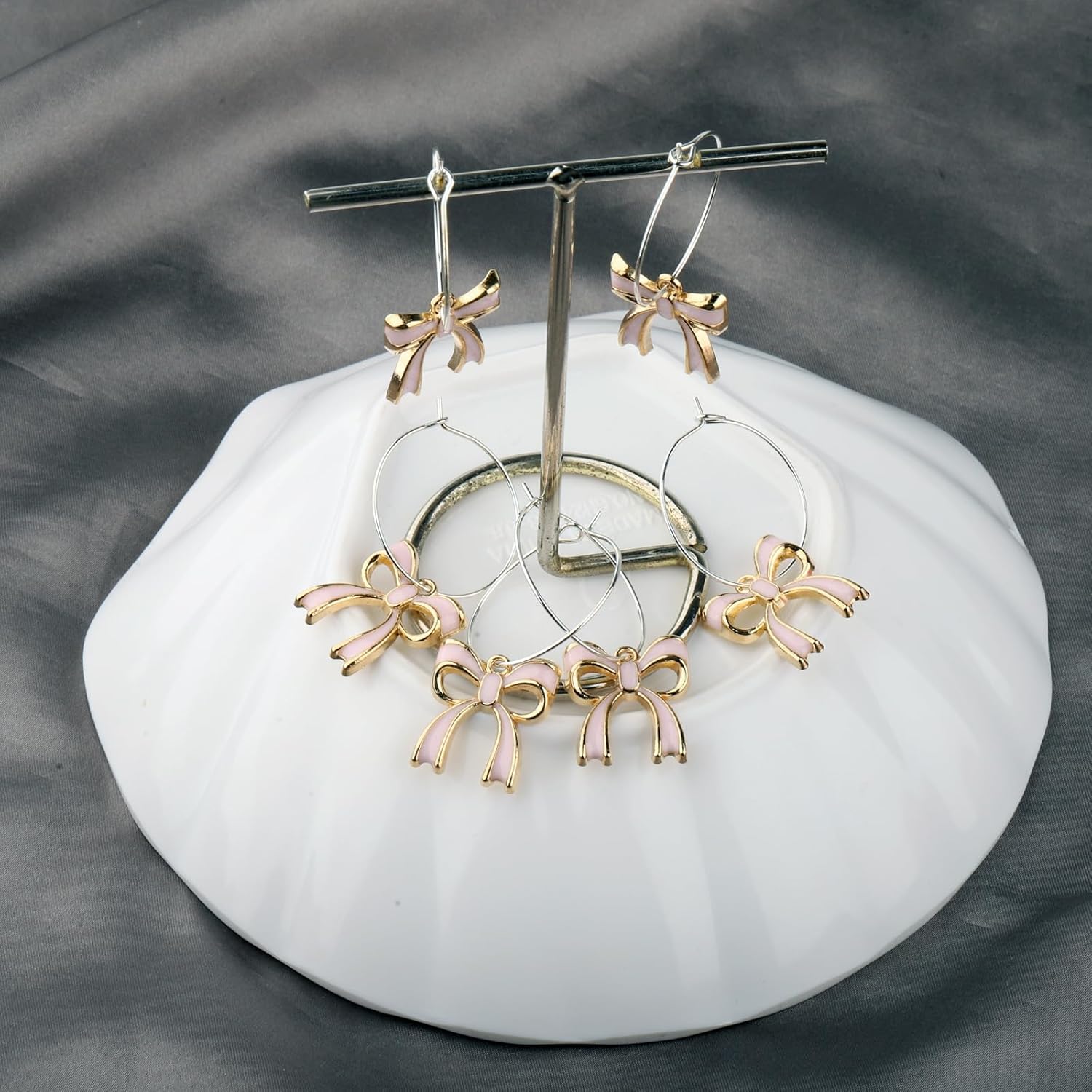 Wine Bow Charms Wine Glass Charms For Stem Glasses