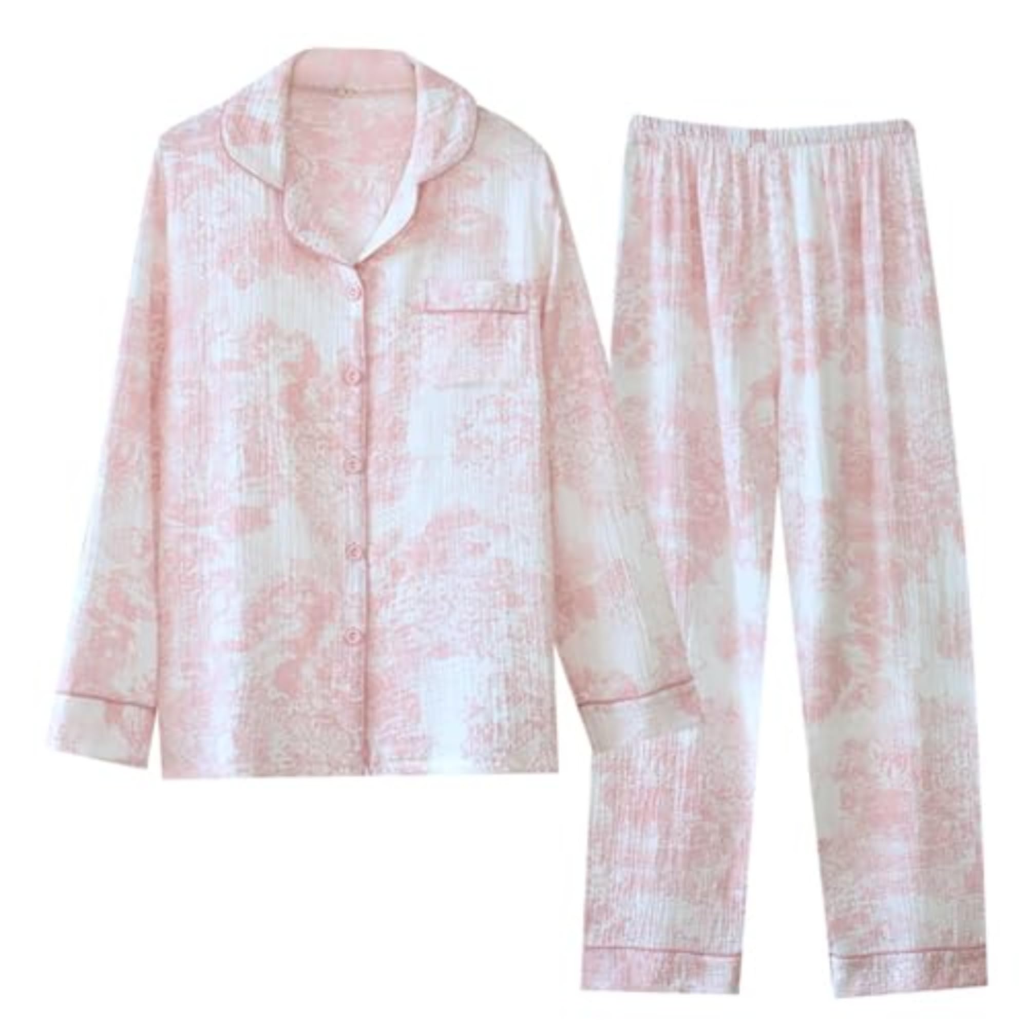 Women Linen Set Coquette Womens Pajamas Set - Old Money Aesthetic Lounge Sets