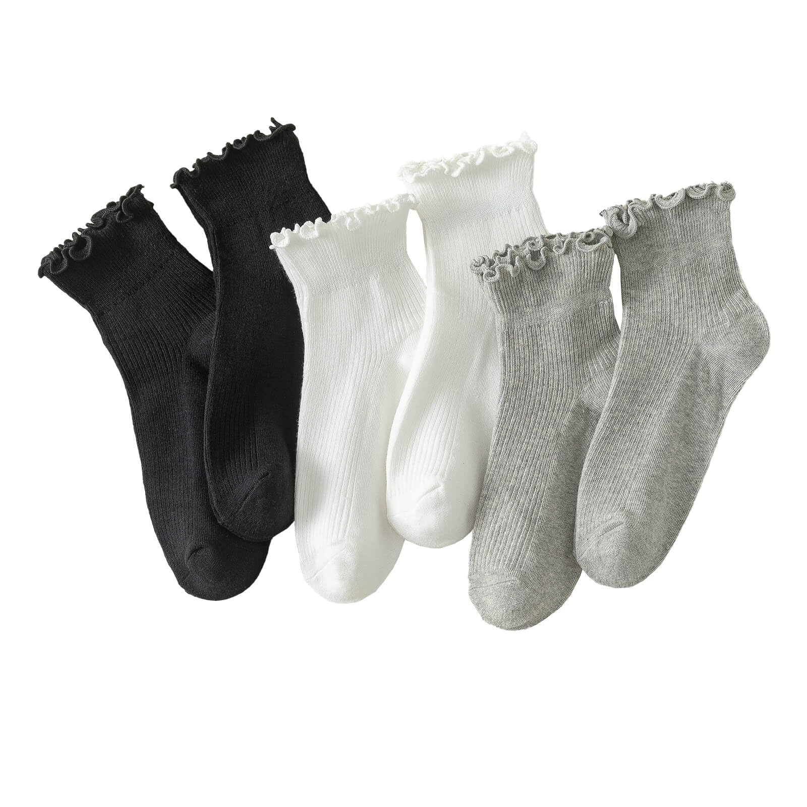 Ruffle Socks Women, Cute Ruffle Ankle Socks