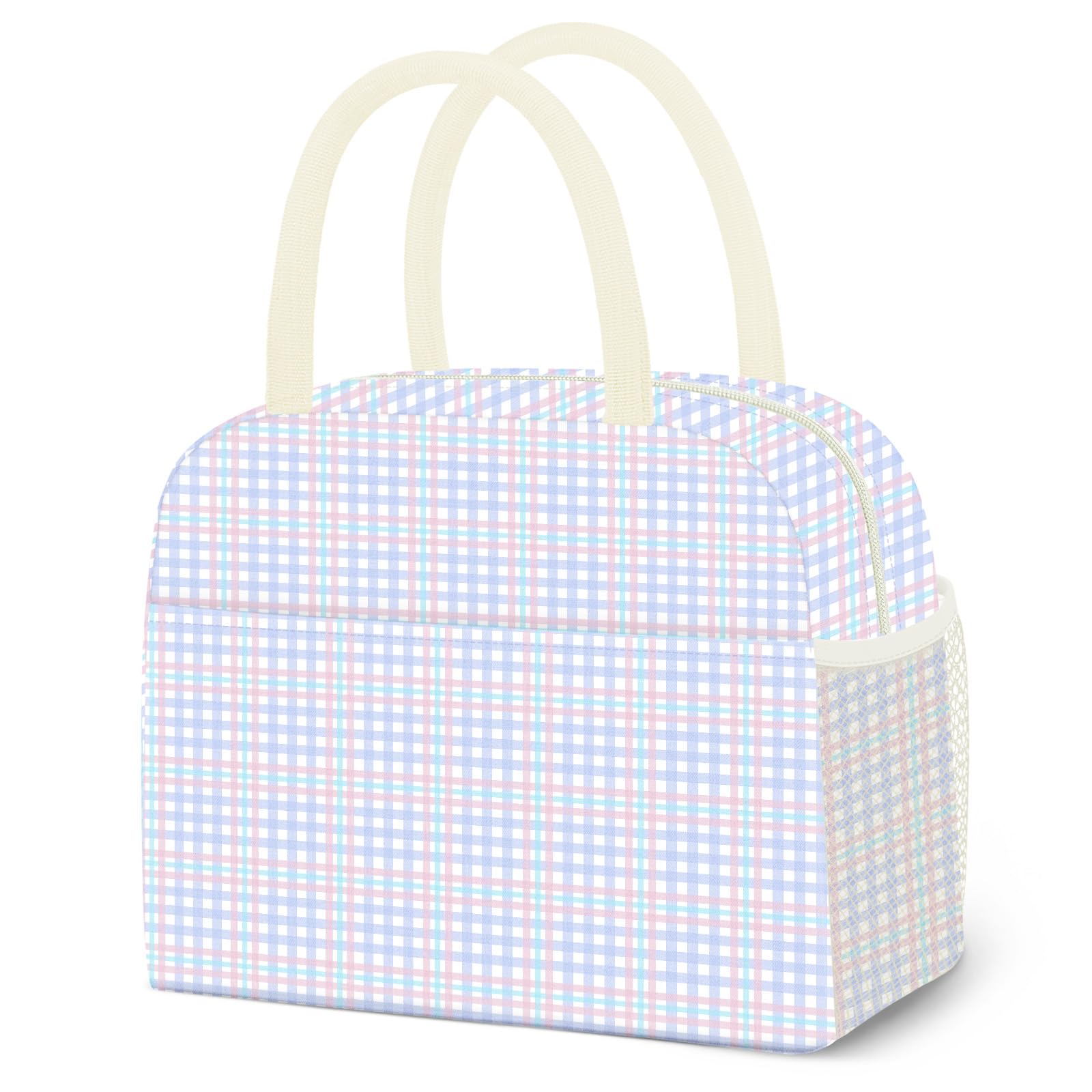 Reusable Insulated Lunch Tote Bag,Leakproof Food Handbags Case High Capacity