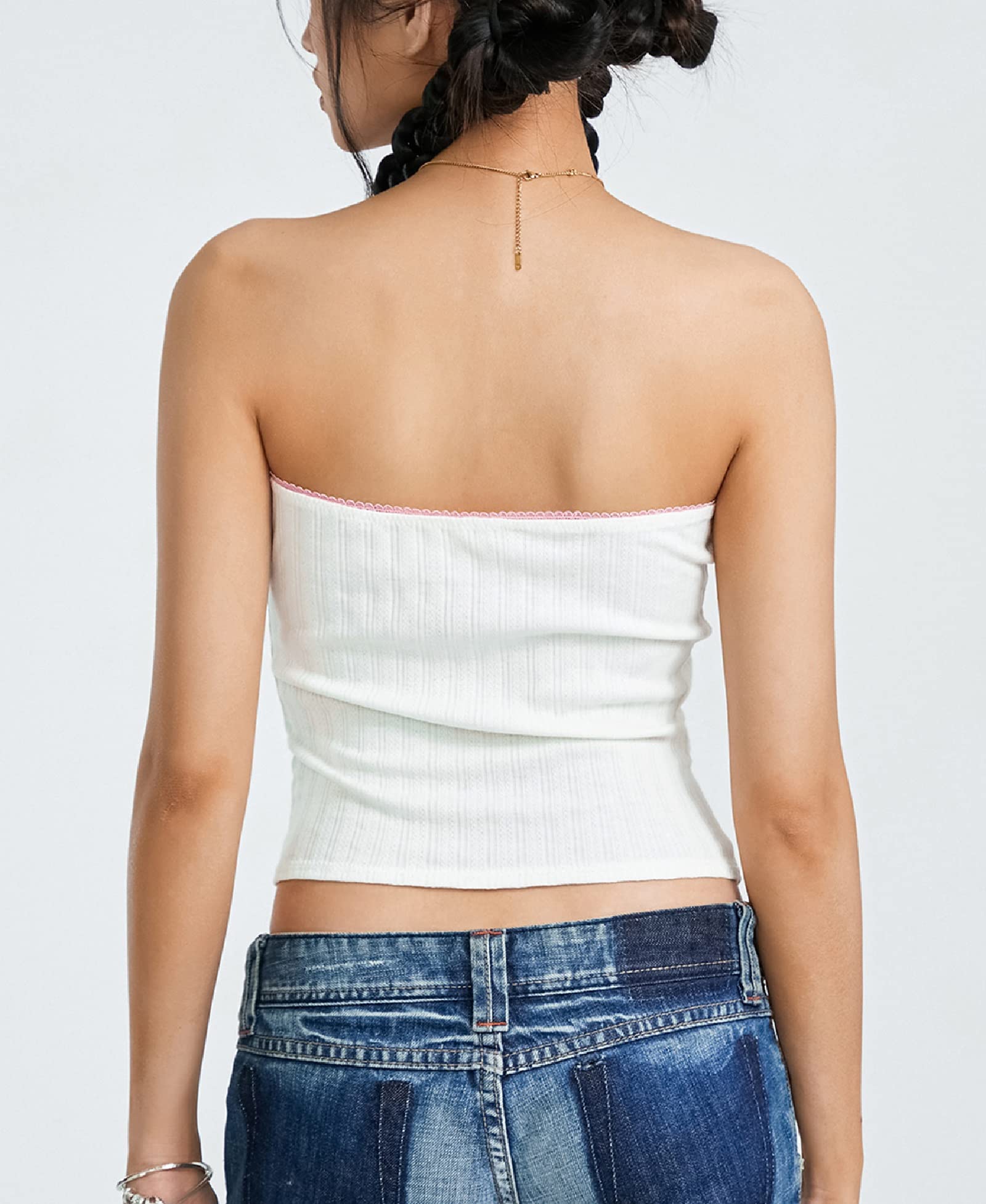 Women Y2k Lace Frill Camisole Sexy Spaghetti Strap Low Cut Tank Crop Top Aesthetic Fairycore Cami Shirt Streetwear