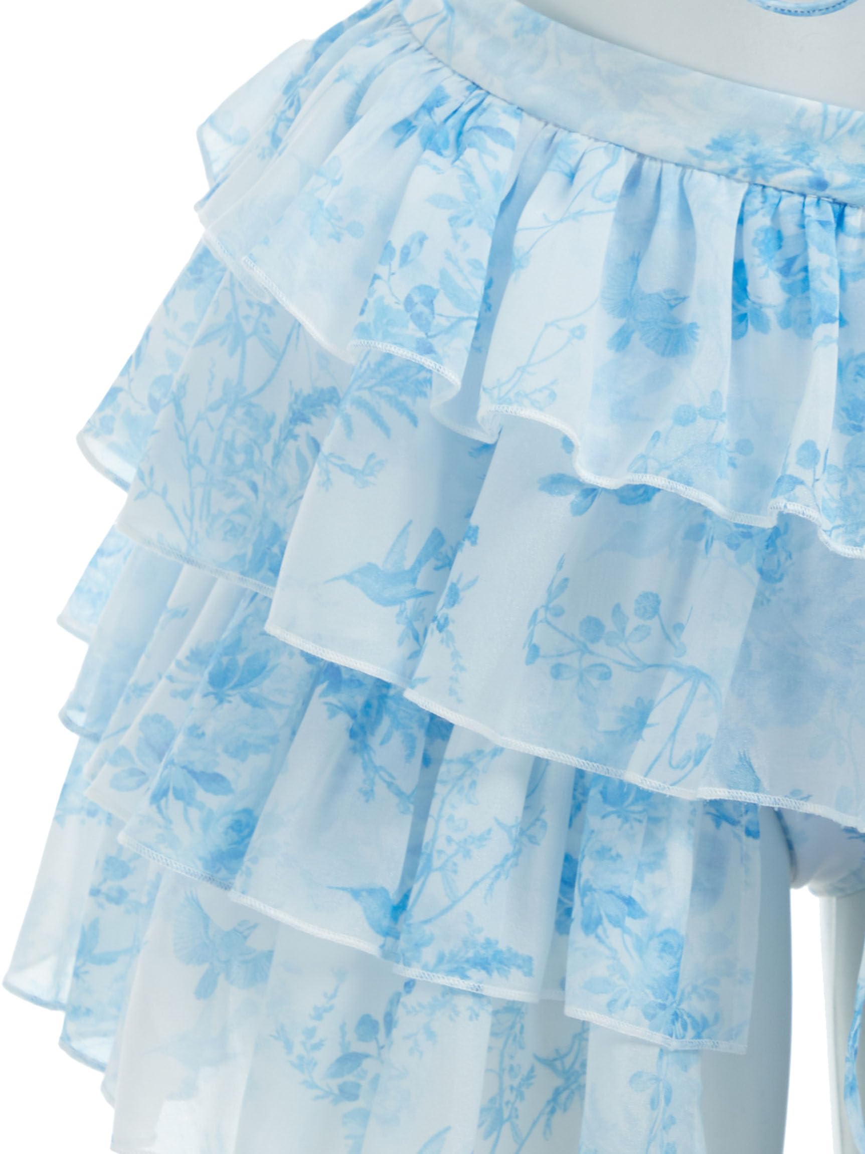 Womens Bikini Set 40's Retro Vintage Elegant Floral Bikini Swimsuit with Cover-up and Skirt