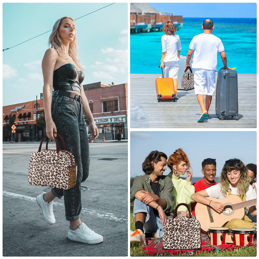 Reusable Insulated Lunch Tote Bag,Leakproof Food Handbags Case High Capacity