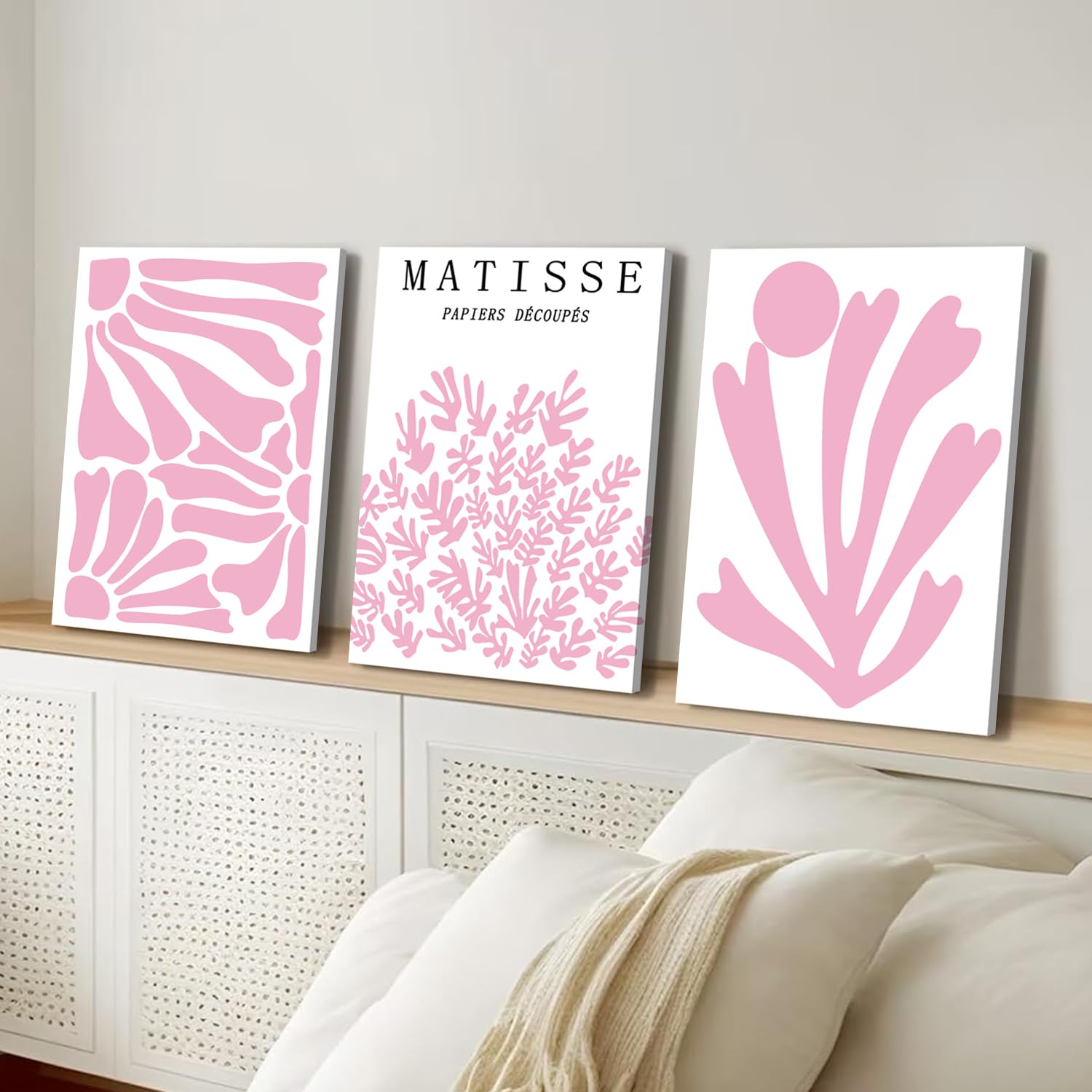 Trendy Blue Wall Art Set of 3, Preppy Navy Blue Wall Decor, Coquette Disco Lucky Me 8 Ball Poster Canvas Prints Aesthetic Pictures Room Dorm