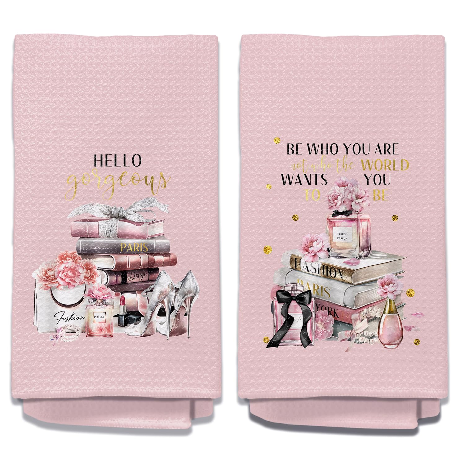 Pink Bathroom Accessories Pink Hand Towels for Bathroom Decorative Towels for Washroom Bath Towels