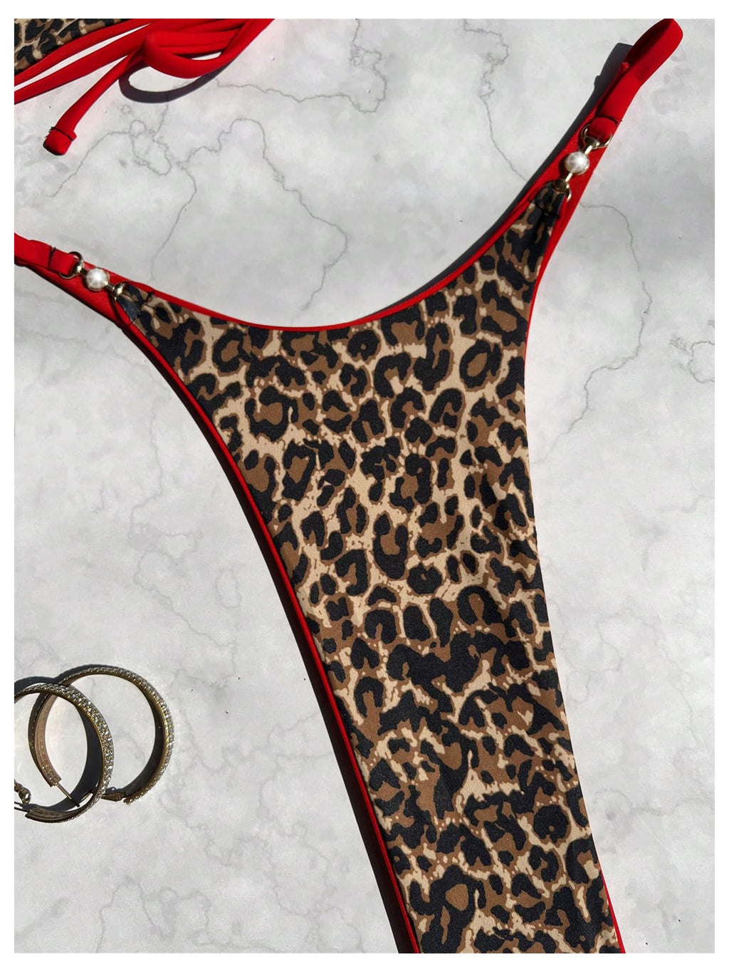 Women's String Bikini Set High Waisted Halter Top Triangle Bathing Suits