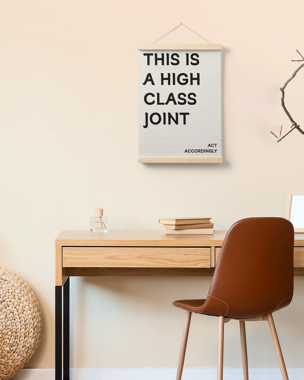 Trendy Preppy Poster Hanger Frame, Aesthetic Wall Art Decor