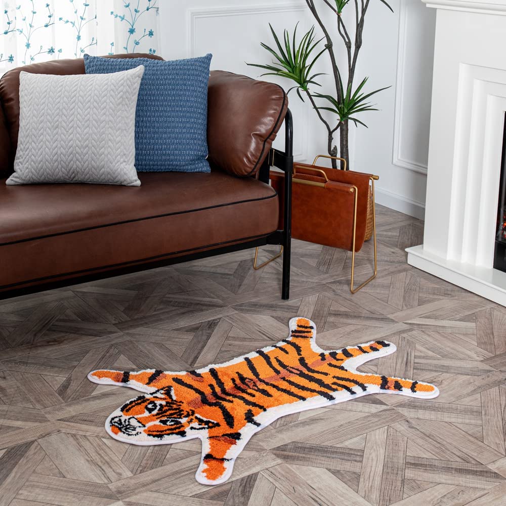 Shaped Rug Fruits Animals Bath Mat Area Rug Non-Slip Bathroom Door Mat for Bedroom Bathroom Kitchen Cartoon Area Rug for Bathroom Soft Bathmat Home Decor