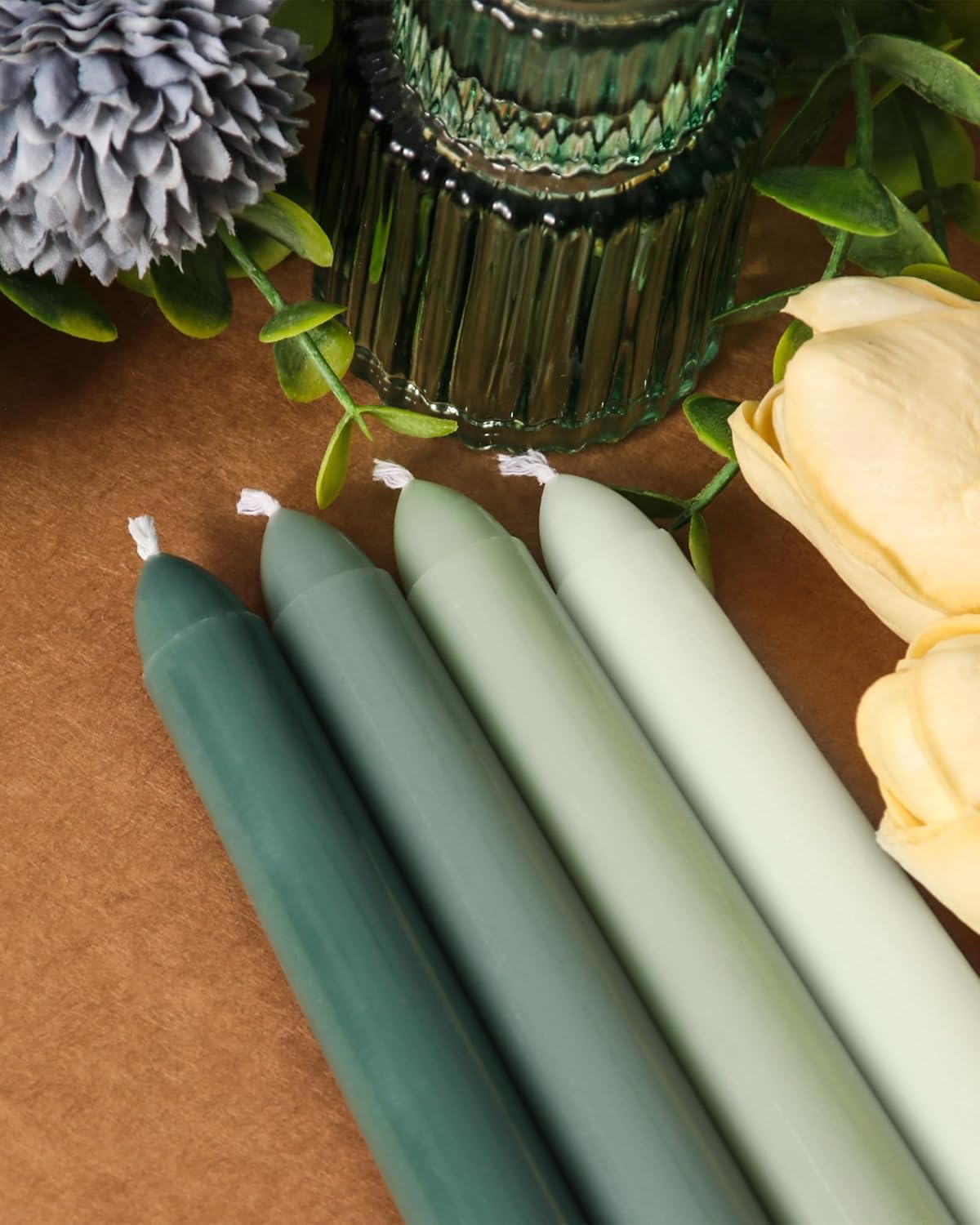 Taper Candles Unscented Smokeless Long Tall Tapered Candle for Candlesticks SticksHome Decor Dinner