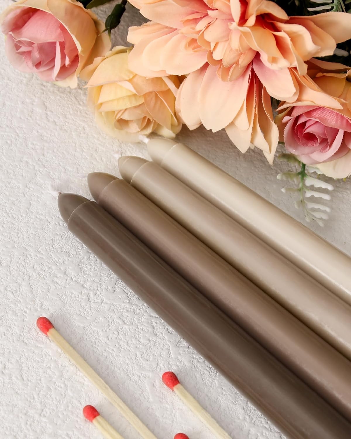 Taper Candles Unscented Smokeless Long Tall Tapered Candle for Candlesticks SticksHome Decor Dinner