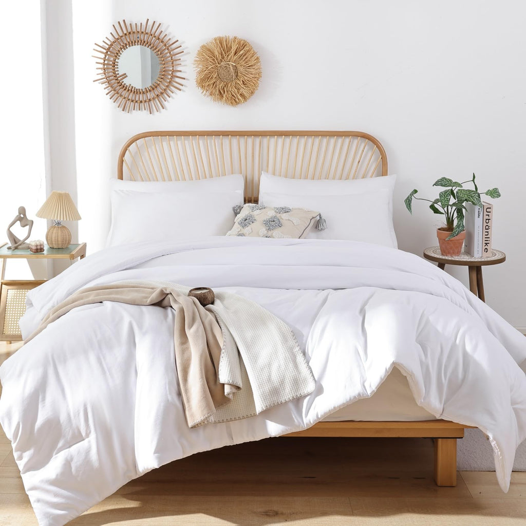 Lightweight Bedding Comforters Bedspread Blanket Quilt - Comforter Set, 3pcs (1 Boho Comforter & 2 Pillowcases)