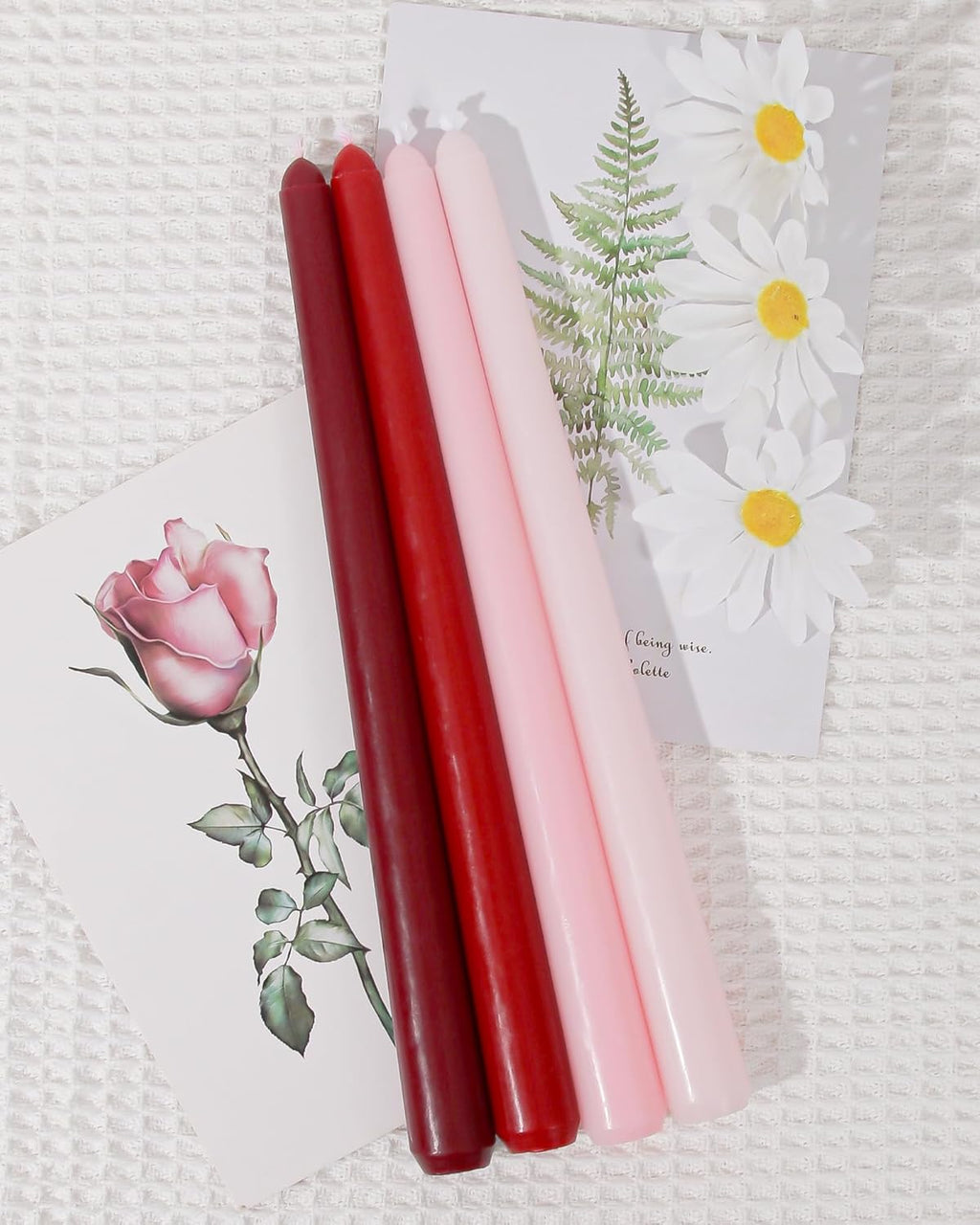 Taper Candles Unscented Smokeless Long Tall Tapered Candle for Candlesticks SticksHome Decor Dinner