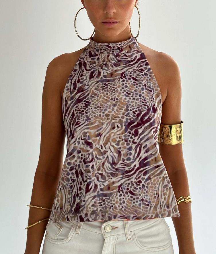 Women's Clothing Halter Elegant Top