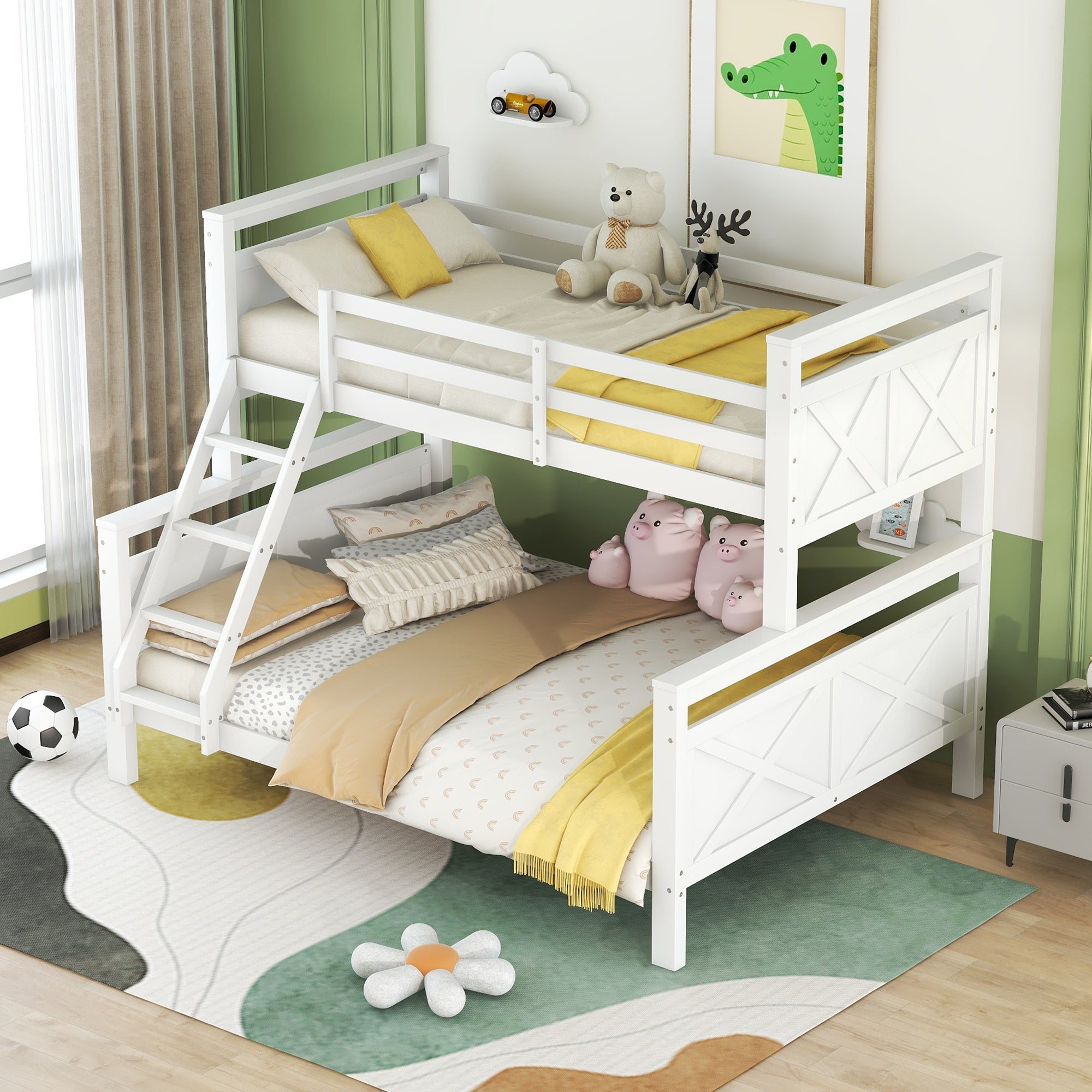 White Children's Double Bed