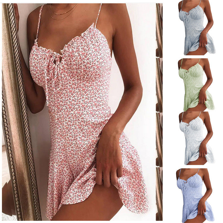 Dress with Drawstring Sun Skirt