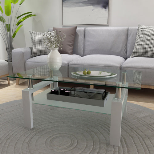 White Coffee Table,, Modern Side Center Tables For Living Room, Living Room Furniture
