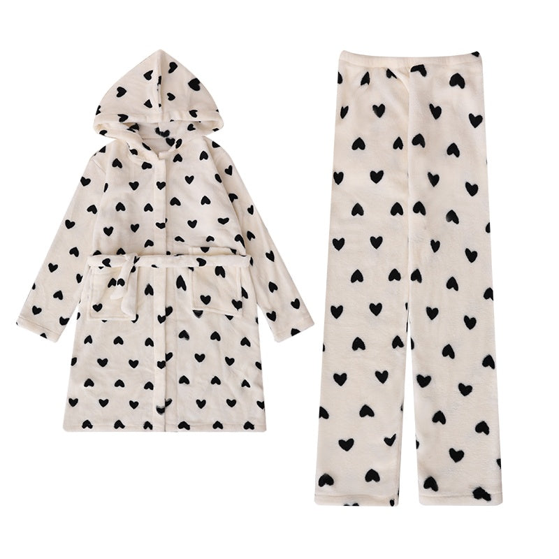 Women's Fibre Velvet Gown Set