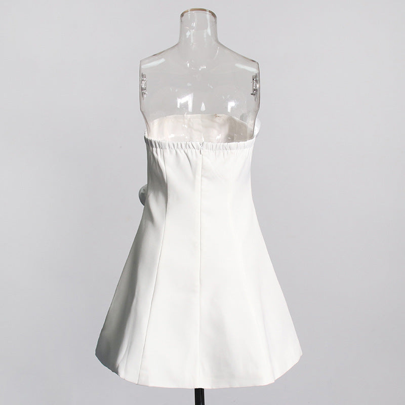 Rhinestone Chain Tube Top Dress Women