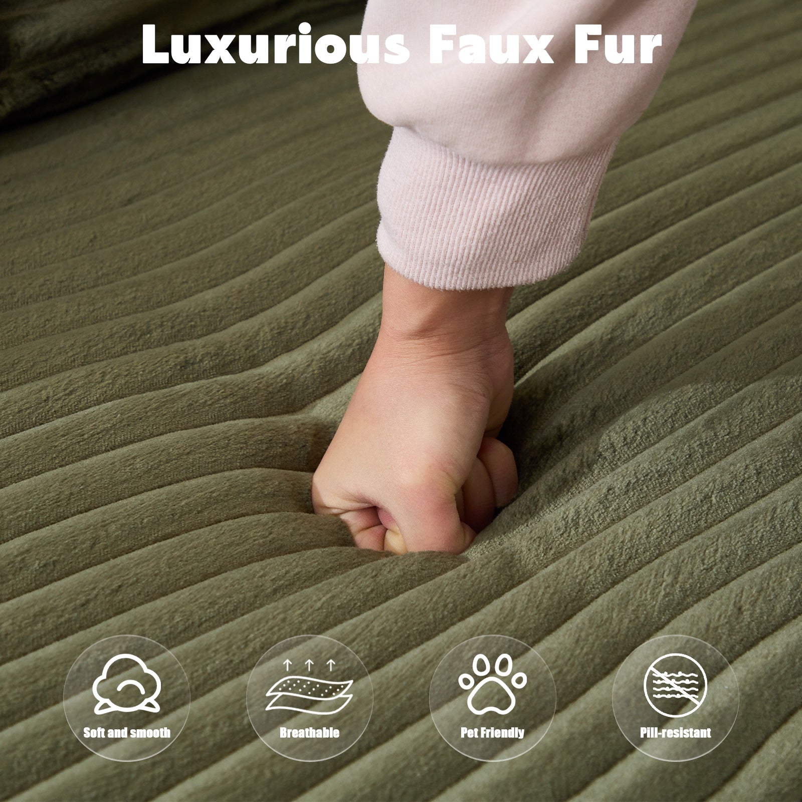 L-Shaped Compression Sofa Bed With Corduroy Fabric - Convertible Sectional Sofa, Foldable Floor Couch Sleeper, Space-Saving Flannel-Like Lounge