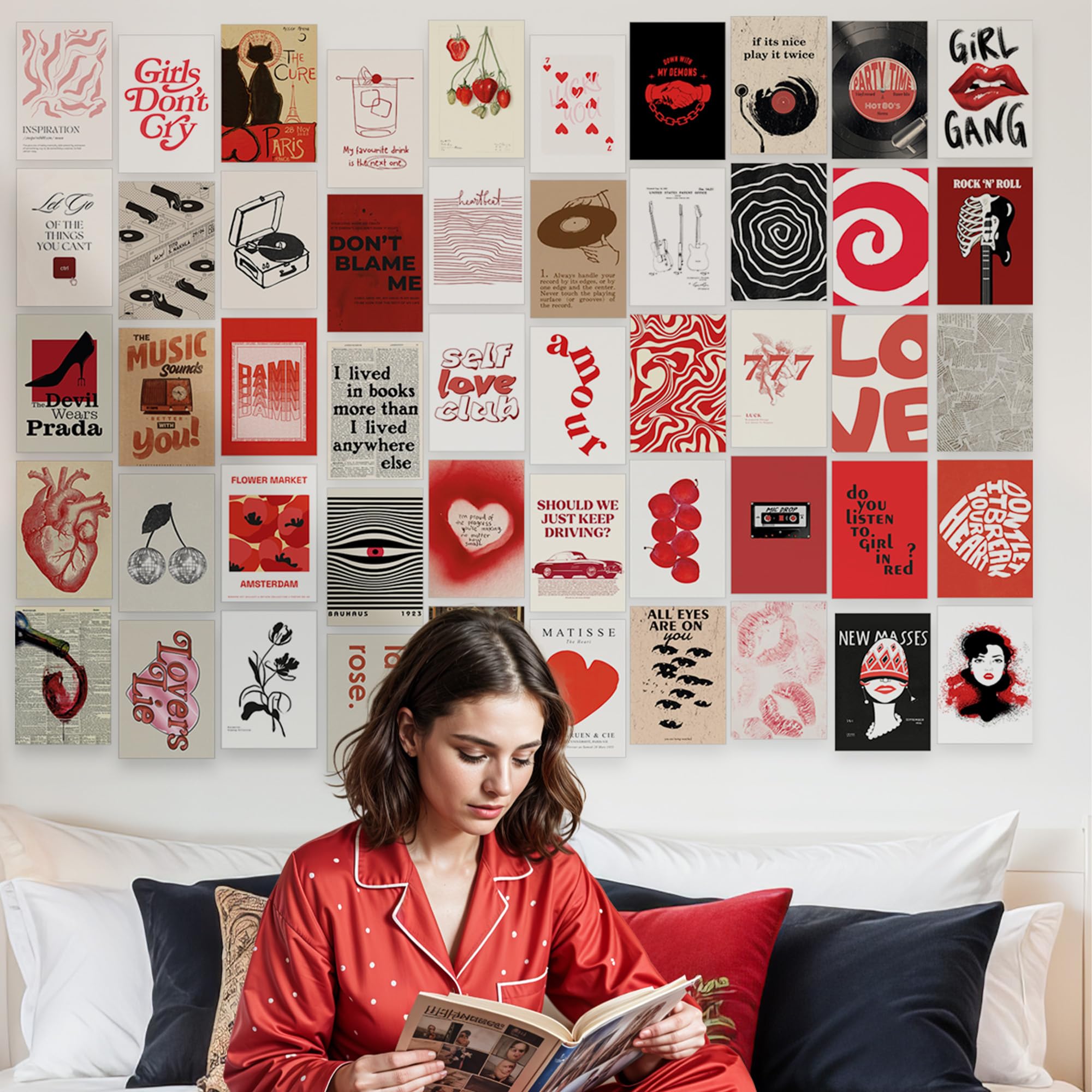 Preppy Aesthetic Wall Collage Kit â€?Cute Posters for Girls' Bedroom Decor