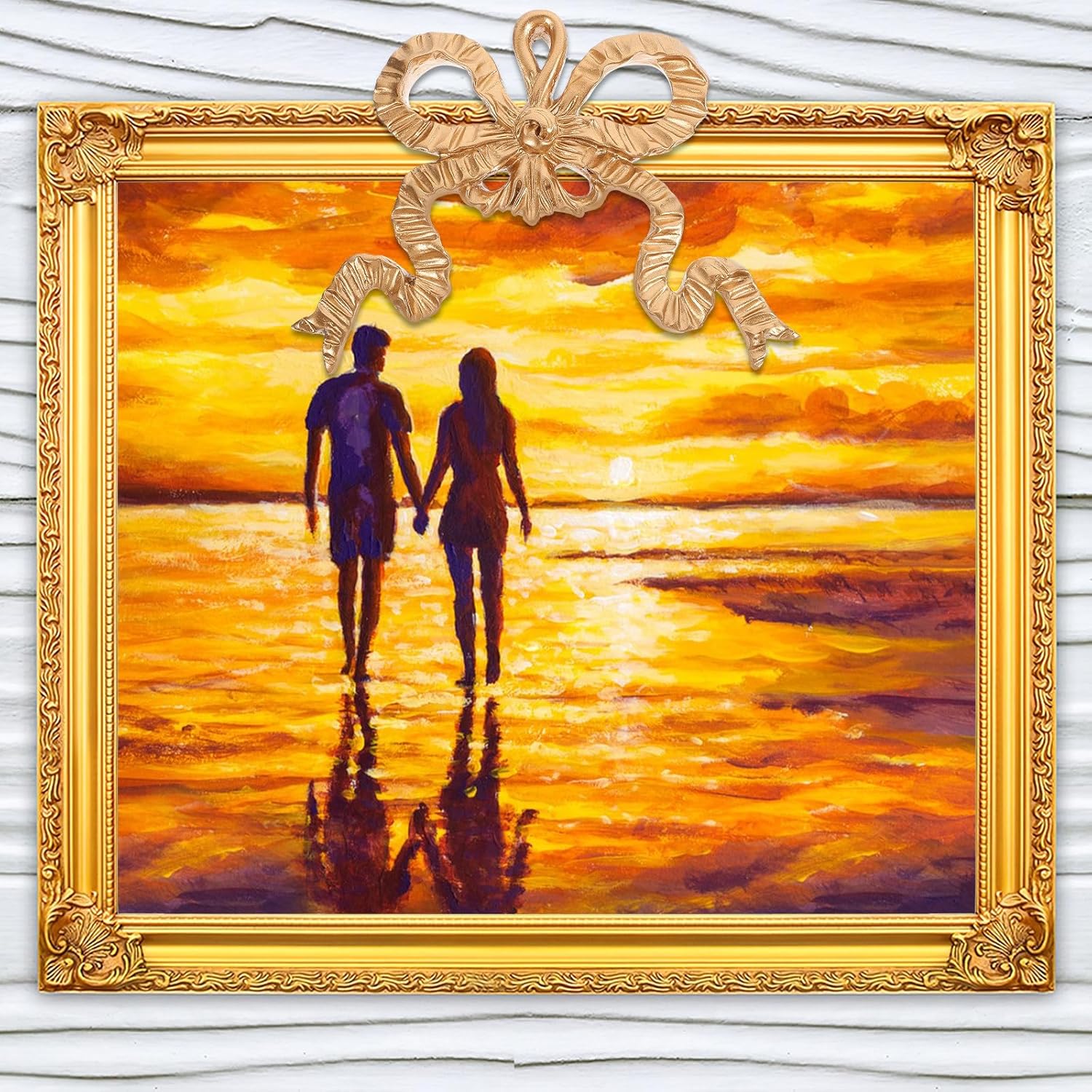 Bowknot Decoration Wall Hanging Resin Bow-knot Wall Art Pendant Photo Frame Bowknot Ornament for Furniture Wall Decor Bedroom