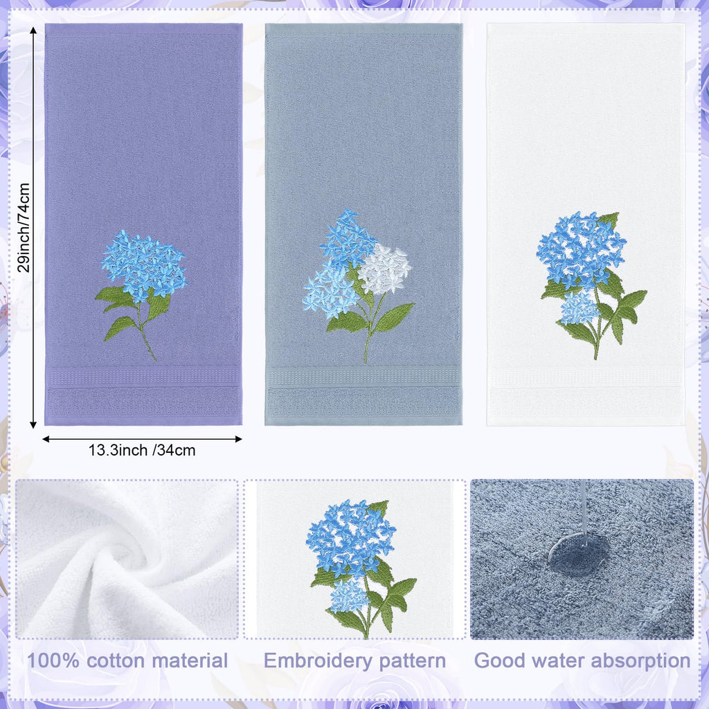 Rose Floral Hand Towels Farmhouse Pink Rose Bathroom Decor 14x29 Inch Embroidered Decorative Cute Summer Flowers Hand Towels Cotton Soft Absorbent Towels for Bathroom Kitchen