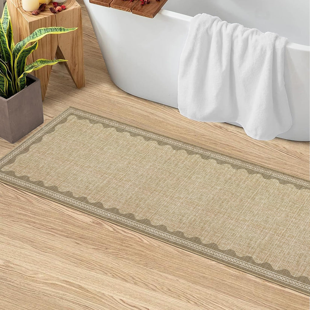 Scalloped Rug Soft Carpet