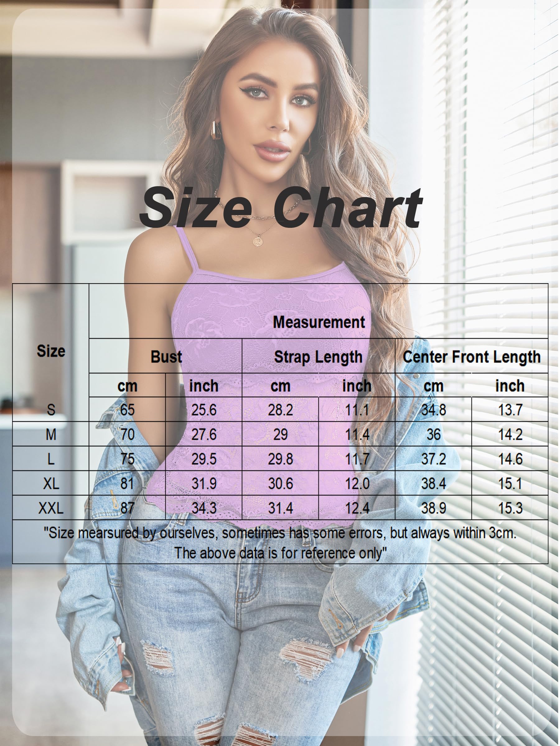 Womens Butterfly Design Camisole Lace Spaghetti Strap