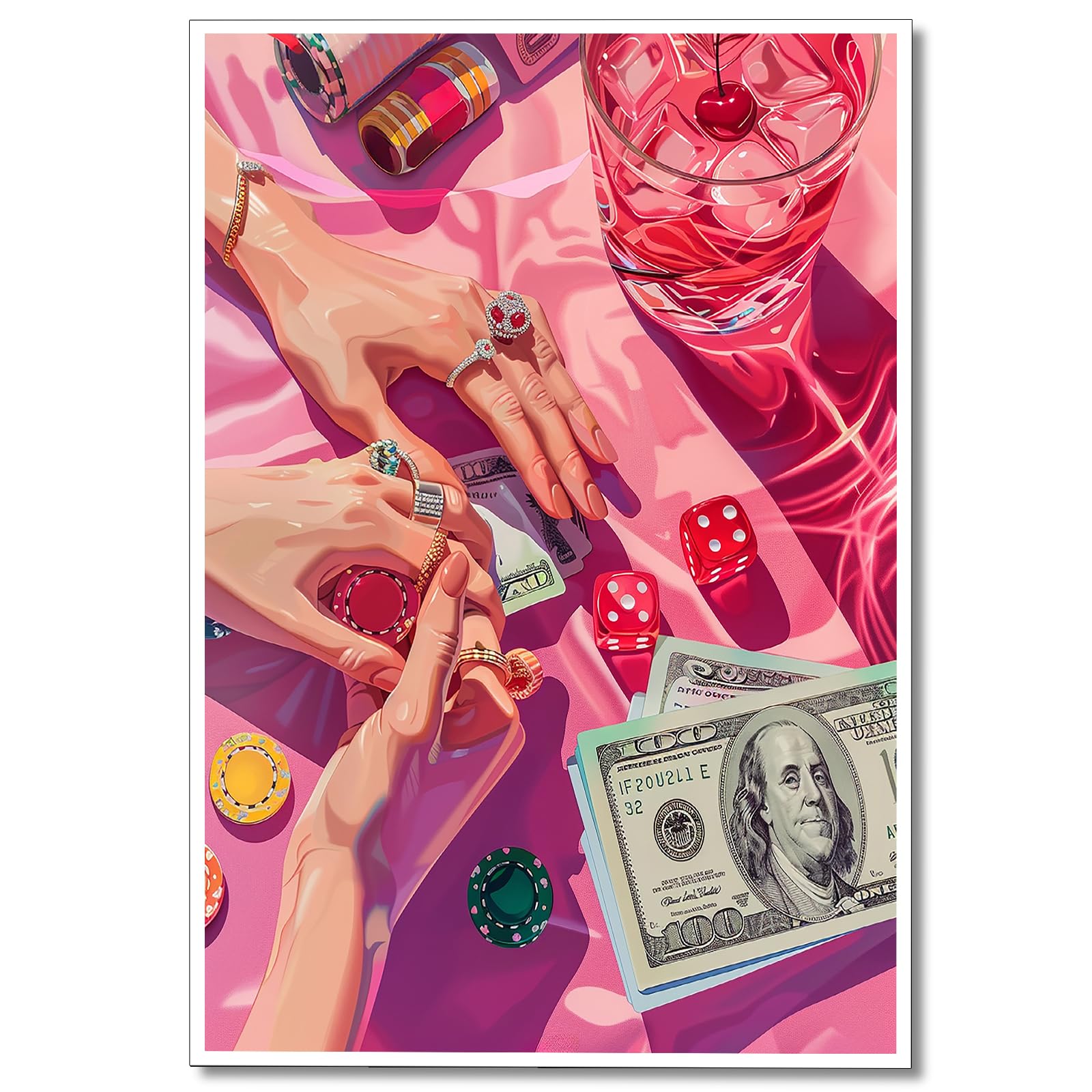 Vintage Watercolor Cocktail Posters Funky Minimalist Aesthetic Prints